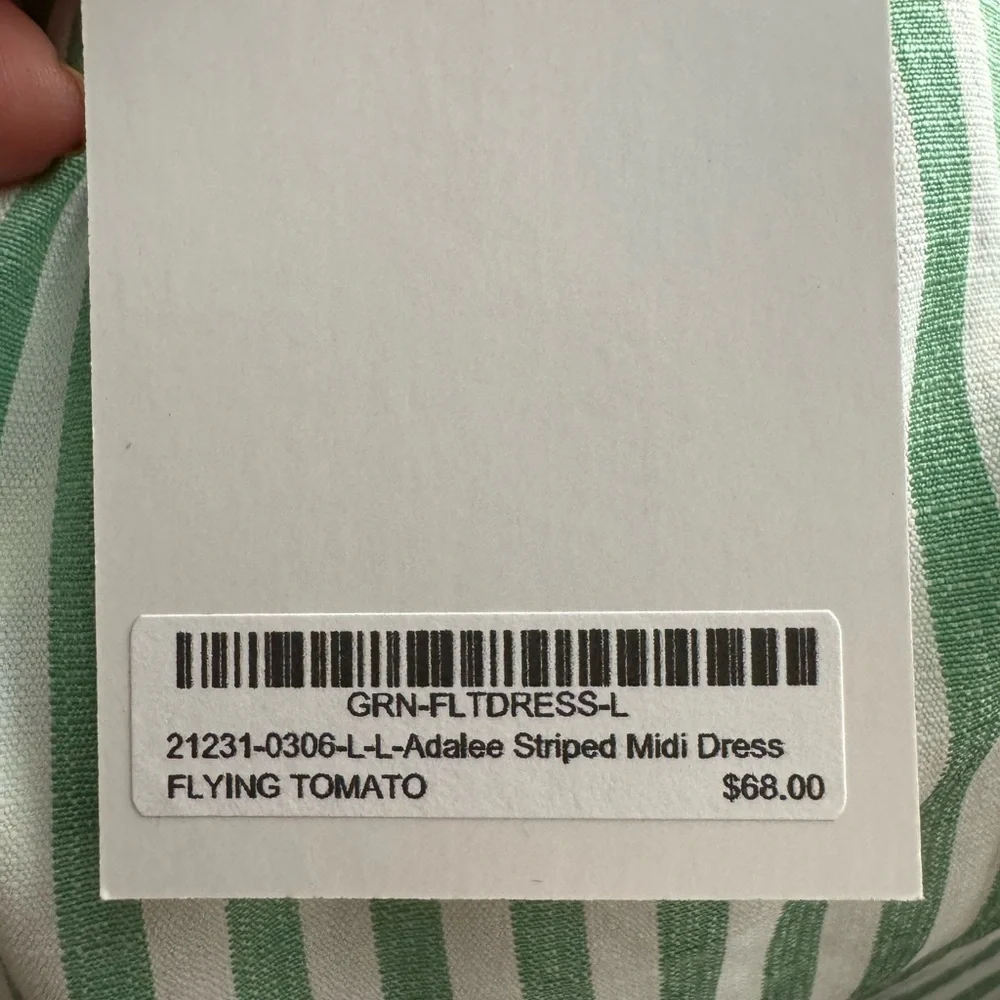 21231-0306-L—L Adalee Striped Midi Dress - Picture 2 of 4